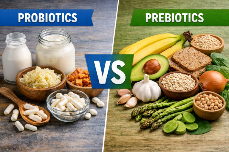 Probiotics vs Prebiotics for Gut Health